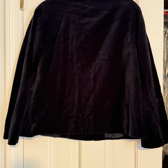 Talbots Navy Velvet Women's Blazer - Picture 5 of 5